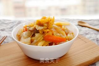 白菜猪肉炖宽粉的做法步骤：9