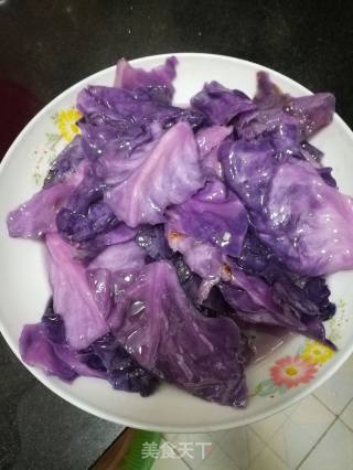素炒紫甘蓝的做法步骤：3