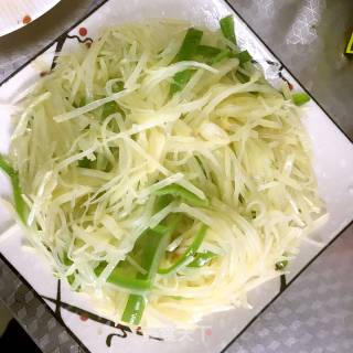 青椒土豆丝的做法步骤：5