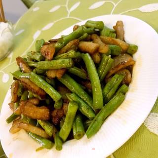 豆角回锅肉的做法步骤：8