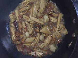 干豆段烧肉的做法步骤：5