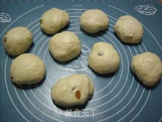 燕麦葡萄干排包的做法步骤：7