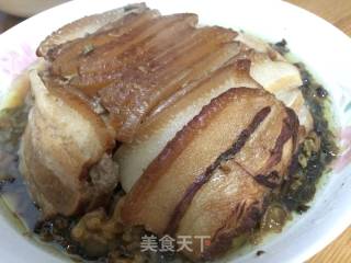 梅菜扣肉的做法步骤：7