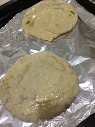 酥皮麻酱烤饼的做法步骤：2