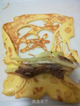 鸡蛋疏菜饼的做法步骤：4