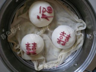 双喜临门福馒头的做法步骤：9