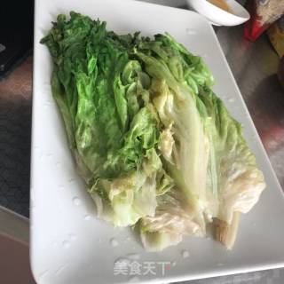 白灼生菜的做法步骤：2