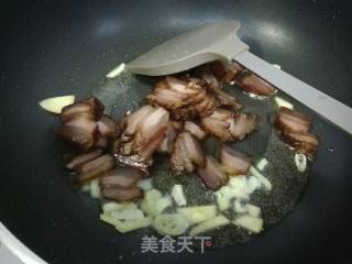 蒜薹炒腊肉的做法步骤：5