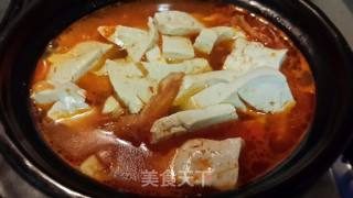 石锅辣白菜炖豆腐的做法步骤：6
