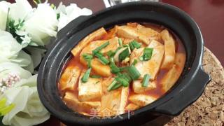 石锅辣白菜炖豆腐的做法步骤：7