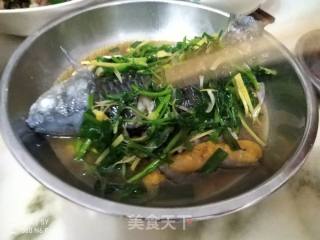 清蒸白鲫的做法步骤：4