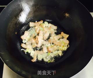 茭瓜炒肉片的做法步骤：4