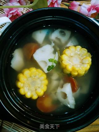 玉米莲藕汤的做法步骤：5