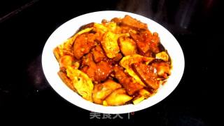 香菇豆腐溜肝尖的做法步骤：11