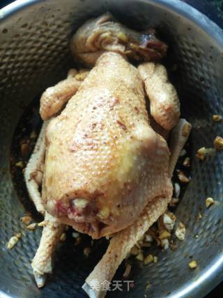 电饭煲焖鸡的做法步骤：4
