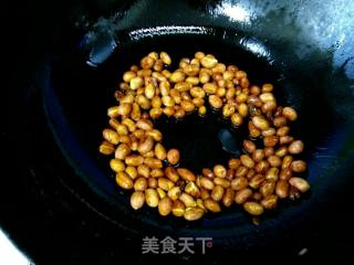 老醋花生米拌菠菜的做法步骤：6