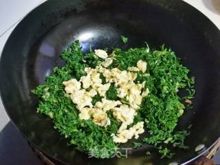 荠菜炒蛋的做法步骤：7