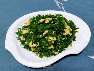 荠菜炒蛋的做法步骤：8