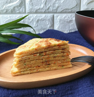 香葱胡萝卜鸡蛋饼的做法步骤：10