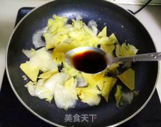 白菜炒干豆腐的做法步骤：9