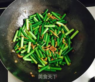 蒜苔炒肉的做法步骤：6