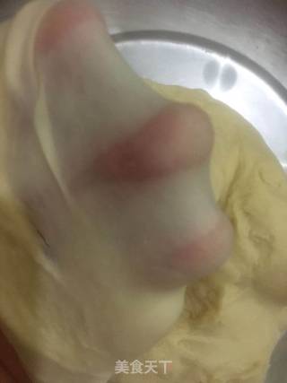 红豆面包的做法步骤：3