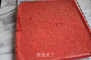 红丝绒肉松蛋糕卷的做法步骤：20
