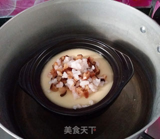 磷虾肉香菇蒸鸡蛋的做法步骤：8