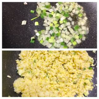 黄金蛋炒饭的做法步骤：4