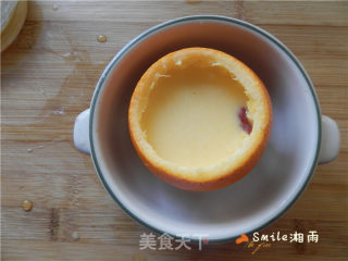 国橙蒸枸杞蛋的做法步骤：10