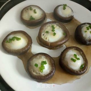 蒸香菇鹌鹑蛋的做法步骤：5