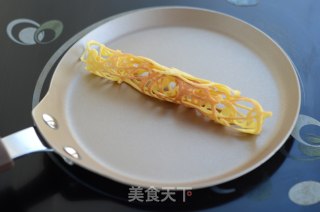 #鸡蛋美食#蕾丝鸡蛋卷的做法步骤：8