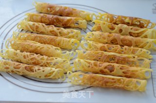 #鸡蛋美食#蕾丝鸡蛋卷的做法步骤：9