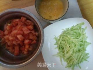 鸡蛋美食  西红柿鸡蛋打卤面的做法步骤：2