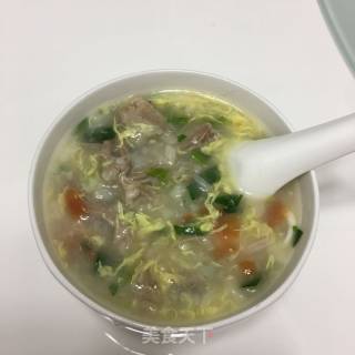 骨头汤拆骨肉面须的做法步骤：6