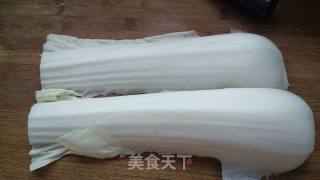 姜汁凤尾白菜的做法步骤：1