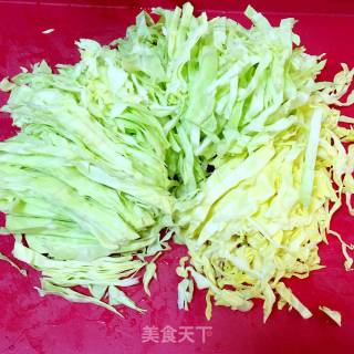 圆白菜炒鸡蛋的做法步骤：3