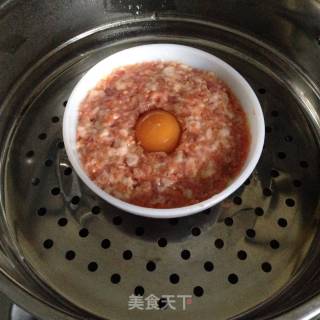 肉饼蒸蛋的做法步骤：7