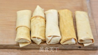 豆腐皮肉卷的做法步骤：8