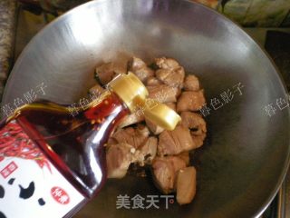 冻豆腐炖肉的做法步骤：3