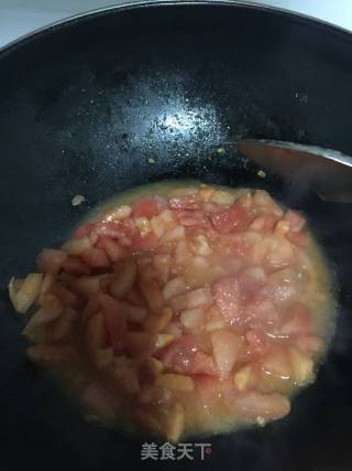西红柿疙瘩汤的做法步骤：3