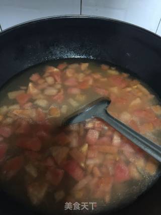 西红柿疙瘩汤的做法步骤：4