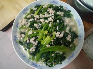 菠菜肉末的做法步骤：4