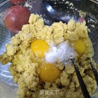 焦脆奶香玉米饼的做法步骤：4