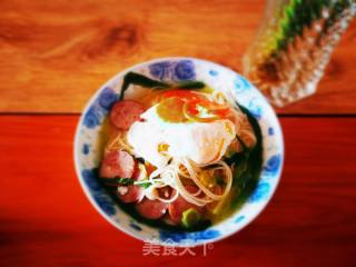 #鸡蛋美食#荷包蛋热汤面的做法步骤：16