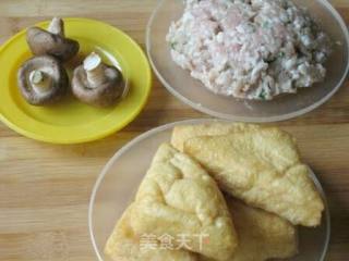 油三角塞肉的做法步骤：1