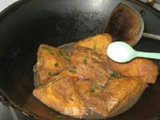 油三角塞肉的做法步骤：8