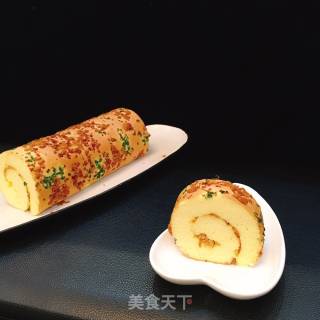 肉松蛋糕卷的做法步骤：16