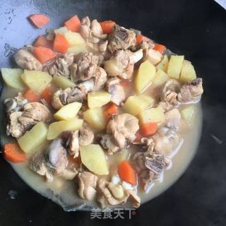 咖喱鸡盖浇饭的做法步骤：5