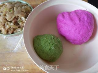 酸菜肉双色生煎饺的做法步骤：6